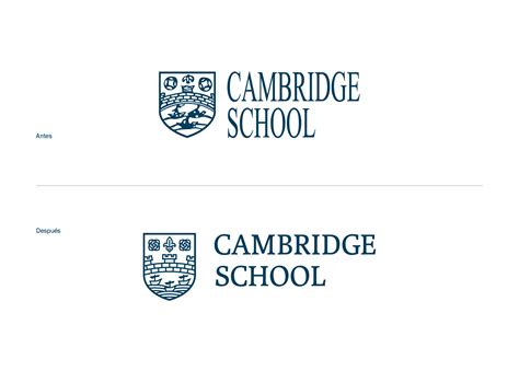 Restyling logo Cambrige School - New look para logo | Vibranding