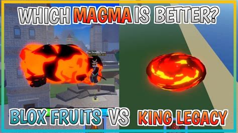 Which MAGMA is Better? [Blox Fruits vs King Legacy] - YouTube