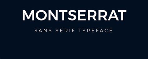 Fonts similar to Montserrat you can use in your designs