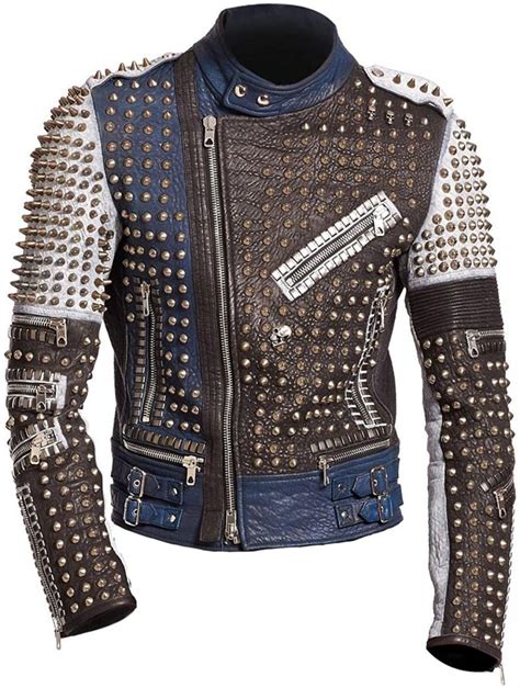 Mens Studded Leather Jacket | Crave4leather