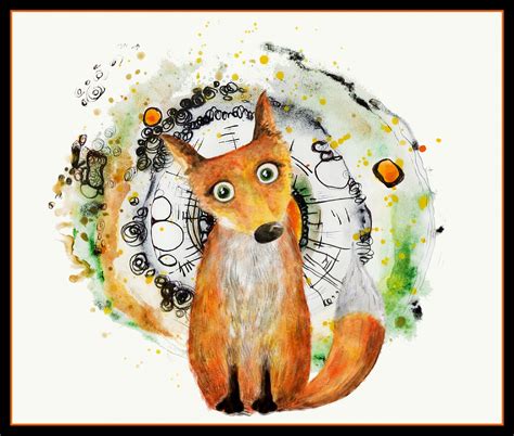 Contemporary Watercolor Fox Art Free Stock Photo - Public Domain Pictures