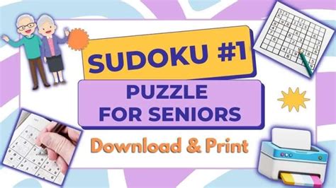 Sudoku Puzzle #1 for Seniors: Download & Print this Engaging Activity!