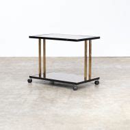 80s Two tier design serving table for Belgo chrom – BarbMama Gallery