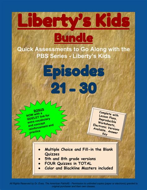 Liberty's Kids - BUNDLE - Episodes 21-30 - Amped Up Learning