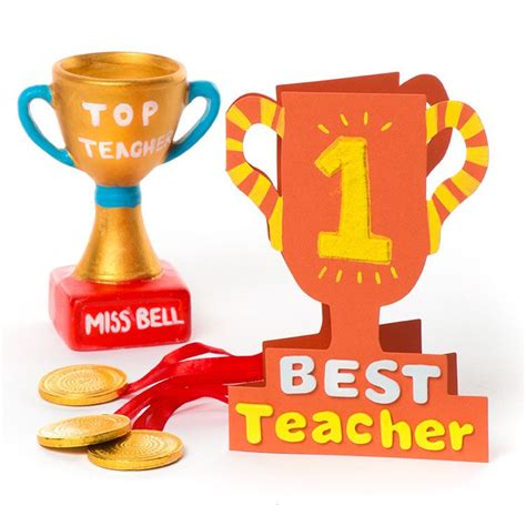 Teacher Trophy Gift | Free Craft Ideas | Baker Ross | Diy teacher gifts, Trophy gift, Teachers ...