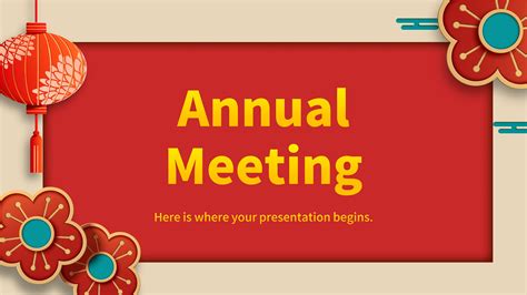 Atmospheric Fashion Annual Meeting Awards Ppt Template Design Google ...