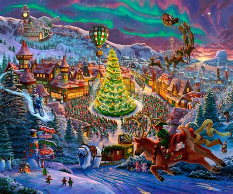 Santa's North Pole, by Zac Kinkade - Village Gallery