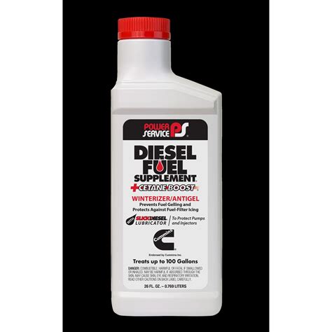 Power Service Diesel Fuel Supplement Plus Cetane Boost Anti-Gel 26oz