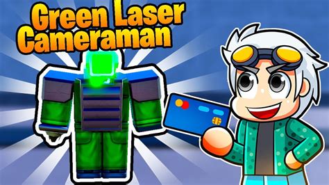 ¡La MEJOR UNIDAD de TOILET TOWER DEFENSE Roblox! (Green Laser Cameraman) - YouTube