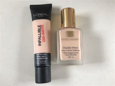 The Wonderful Wild: Foundation Dupe L'oreal Infallible 24hr-Matte Vs Estee Lauder Double Wear