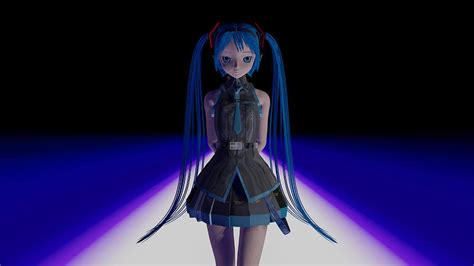 Hatsune Miku Blender Hi Digital Art by Hunor Santa