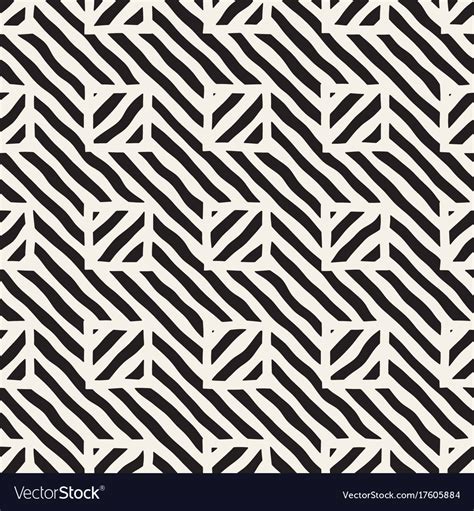 Seamless hand drawn pattern zigzag Royalty Free Vector Image