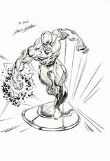 Marvel Silver Surfer Drawings Sketch Coloring Page sketch template