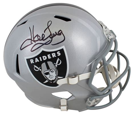 Howie Long Signed Raiders Full-Size Speed Helmet (Beckett) | Pristine ...