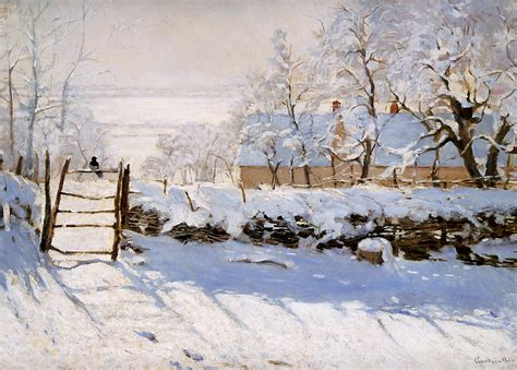 The Magpie, 1869 - Claude Monet - WikiArt.org