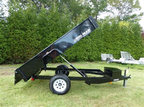 Bri-Mar 5' x 10' x 15' Single Axle Dump Trailer | New enclosed cargo utility landscape equipment ...