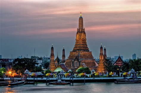 Wat Arun At Sunset Photograph by Paul Cowell Photography - Pixels