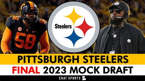 FINAL 2023 Pittsburgh Steelers Mock Draft: Steelers TRADE UP In Round 1 ...