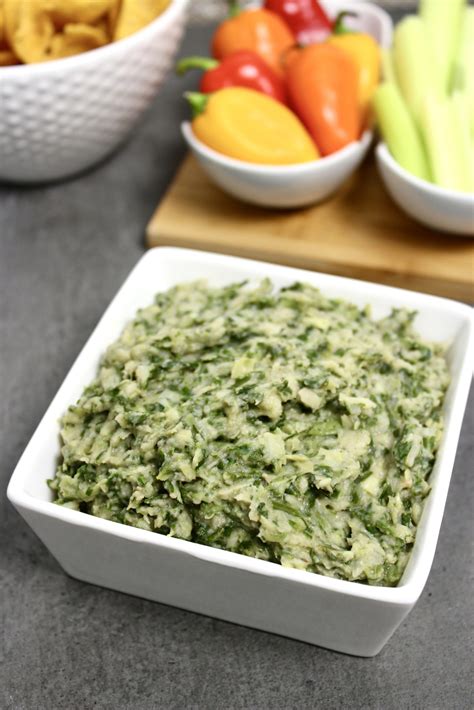 Dairy Free Spinach Artichoke Dip – Kelly Jones Nutrition