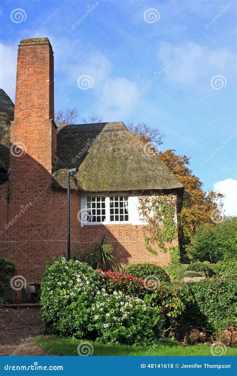 Thatched House stock photo. Image of wall, devon, street - 48141618