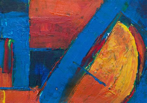 Orange and Blue Abstract Painting · Free Stock Photo