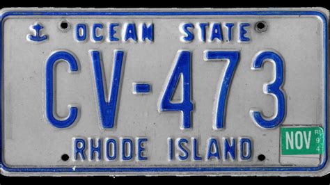 Rhode Island license plate design history 1961 Present day - YouTube