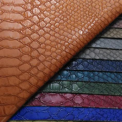 Embossed Python Snake Leather Synthetic Leather Faux Leather FabricPU Leather Fabric for Sofa ...