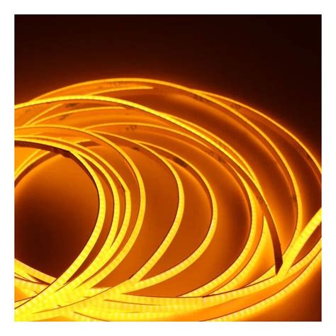 COB Dotless LED Strip Lighting in Amber (6W/m) - Seamless Illumination ...
