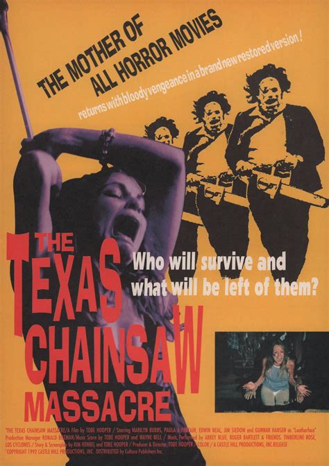 The Texas Chainsaw Massacre R1992 Japanese B5 Chirashi Handbill ...