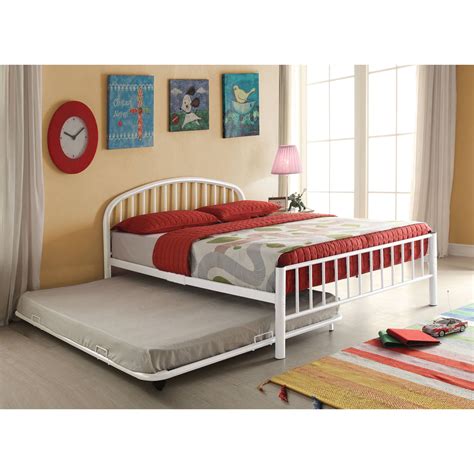 Cailyn Full Bed with Trundle, White - Walmart.com