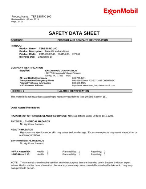 (PDF) SAFETY DATA SHEET - hascooil.com · SAFETY DATA SHEET SECTION 1 ...