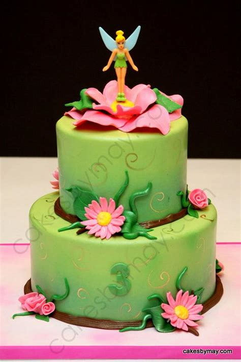 Tinkerbell Birthday Cake - Decorated Cake by Cakes by - CakesDecor