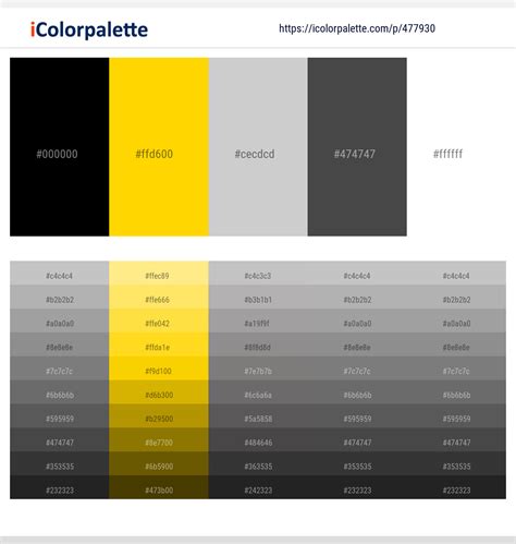 130+ Latest Color Schemes with Black And Gold Color tone combinations ...