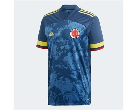 adidas Colombia Mens Away Soccer Jersey 2019/20 - Blue