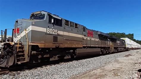 "MONONGAHELA" Heritage Unit NS-8025 (ES44AC) Returns /Amtrak HU #145 ...