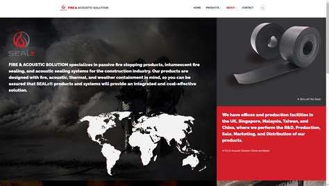 Fire & Acoustic Solution Website – Jeremy Cheong