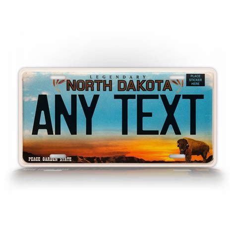 Custom North Dakota State License Plate – SignsAndTagsOnline