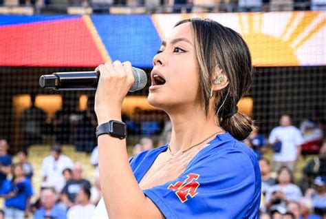 Ylona Garcia sings PH anthem in LA Dodgers game: ‘Sana ay proud kayo, Pilipinas!’ | Inquirer ...