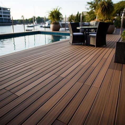 Swimming Pool Aluminum Decking Board PVC Deck Boards - Decking and Composite Decking