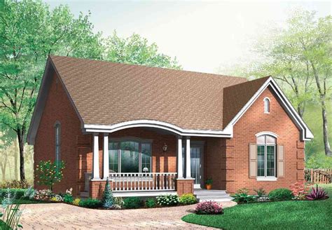 Plan 21275DR: Popular Brick House Plan with Alternates | Brick house plans, Brick house designs ...