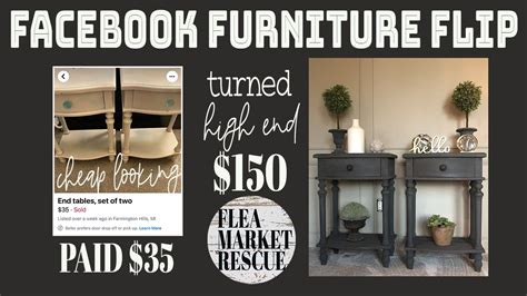 FACEBOOK MARKETPLACE FURNITURE FLIP-FURNITURE MAKEOVER - YouTube