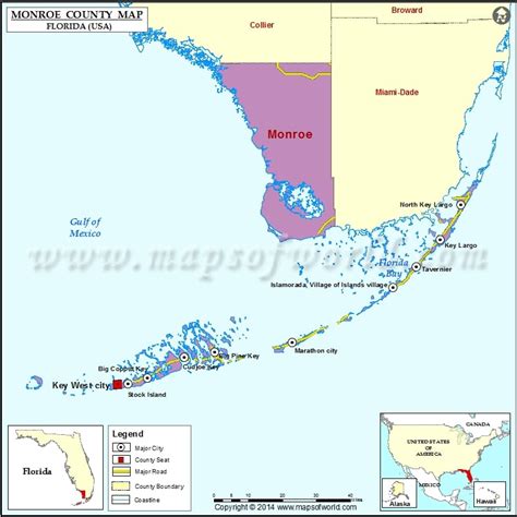 Monroe County Map, Florida