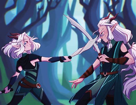 The Dragon Prince Rayla and Runaan Moonshadow Elves TDP Fanart TDP Art ...