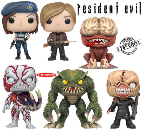 FUNKO POP Resident Evil JILL VALENTINE NEMESIS LICKER KENNEDY Vinyl ...