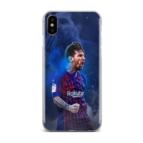 Soccer Player Lionel Messi Patterned Clear Phone Cases For iPhone X 8 7 ...