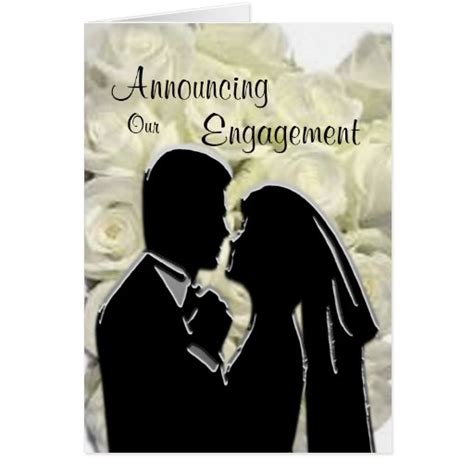 Engagement Announcement Card Template | Zazzle