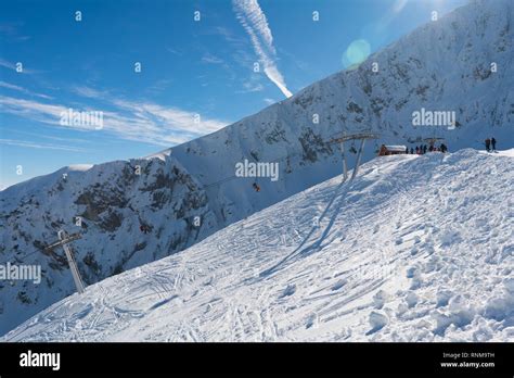 Ski lift in Zabljak Ski Resort in Montenegro Stock Photo - Alamy