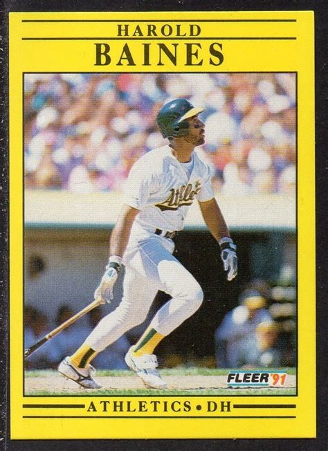 Sports Card: #2 Harold Baines (1991) (Baseball) (1991 Series 1: Fleer) Col:BS-FLR1991.01-002 ...