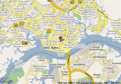 Johor Bahru Map - Malaysia