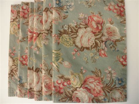 6 Ralph Lauren cotton placemats floral Charlotte by JunqueDuJour